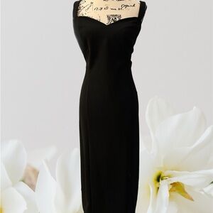 Elegant Black Sleeveless Dress with Jacket